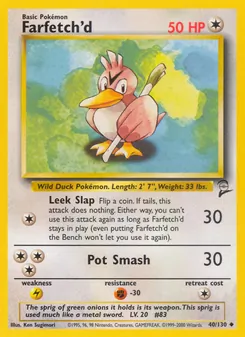 Farfetch'd, Base Set 2, n° 40