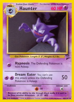 Haunter, Base Set 2, n° 43
