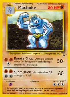 Machoke, Base Set 2, n° 49