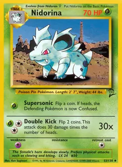 Nidorina, Base Set 2, n° 53