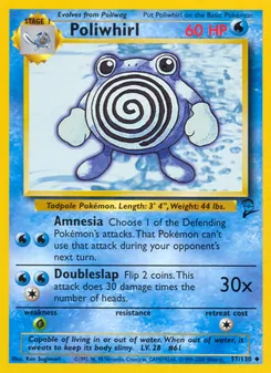Poliwhirl, Base Set 2, n° 57