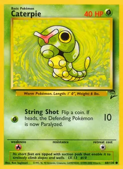 Caterpie, Base Set 2, n° 68