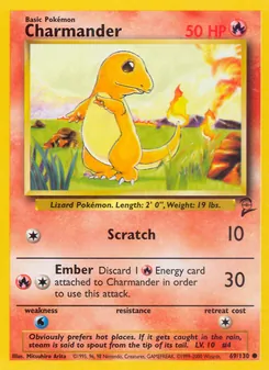 Charmander, Base Set 2, n° 69