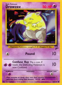 Drowzee, Base Set 2, n° 73