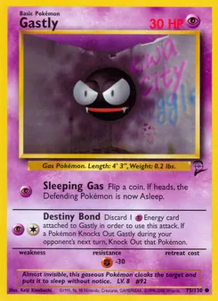 Gastly, Base Set 2, n° 75