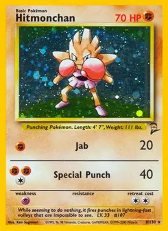 Hitmonchan, Base Set 2, n° 8