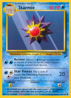 Starmie, Base Set 2, n° 94