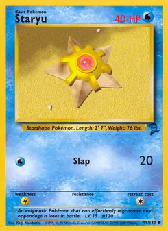 Staryu, Base Set 2, n° 95