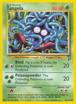 Tangela, Base Set 2, n° 96