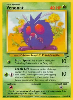 Venonat, Base Set 2, n° 97