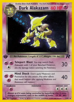 Dark Alakazam, Team Rocket, no. 1