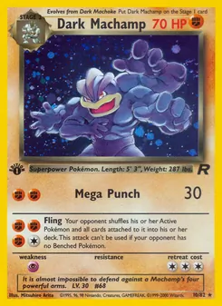 Dark Machamp, Team Rocket, no. 10