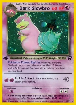 Dark Slowbro, Team Rocket, no. 12