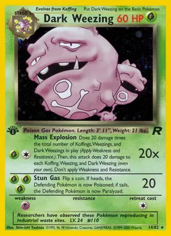 Dark Weezing, Team Rocket, no. 14