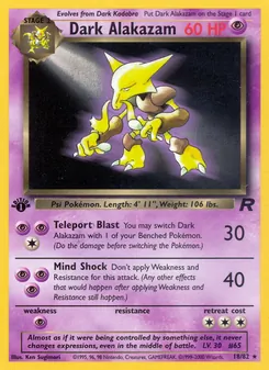 Dark Alakazam, Team Rocket, no. 18