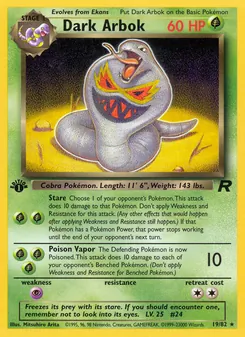 Dark Arbok, Team Rocket, no. 19