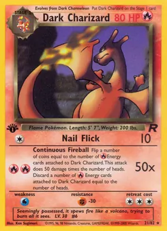 Dark Charizard, Team Rocket, no. 21