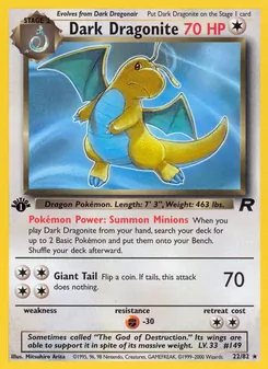 Dark Dragonite, Team Rocket, no. 22
