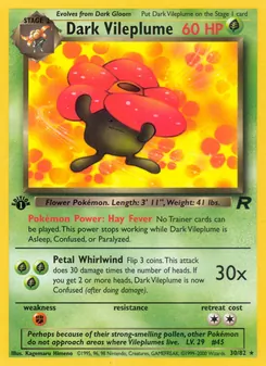 Dark Vileplume, Team Rocket, no. 30
