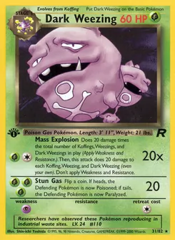 Dark Weezing, Team Rocket, no. 31