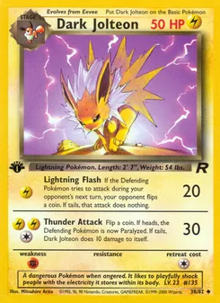 Dark Jolteon, Team Rocket, no. 38