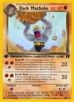 Dark Machoke, Team Rocket, no. 40