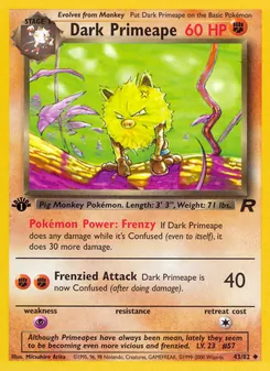 Dark Primeape, Team Rocket, no. 43