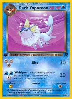 Dark Vaporeon, Team Rocket, no. 45