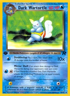 Dark Wartortle, Team Rocket, no. 46