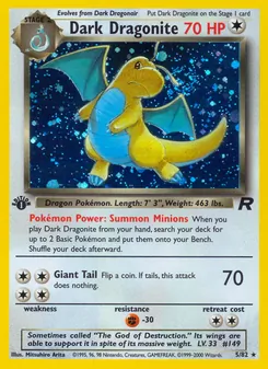Dark Dragonite, Team Rocket, no. 5