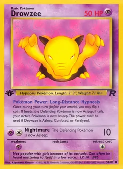 Drowzee, Team Rocket, no. 54