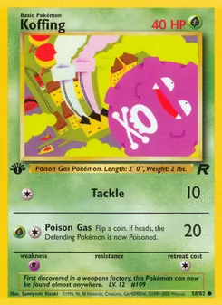Koffing, Team Rocket, no. 58