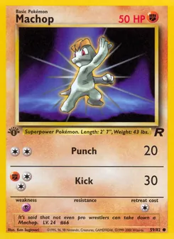 Machop, Team Rocket, no. 59