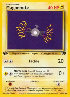 Magnemite, Team Rocket, no. 60