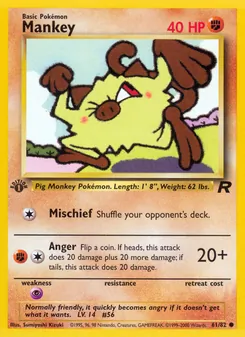 Mankey, Team Rocket, no. 61
