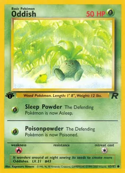 Oddish, Team Rocket, no. 63