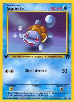Squirtle, Team Rocket, no. 68