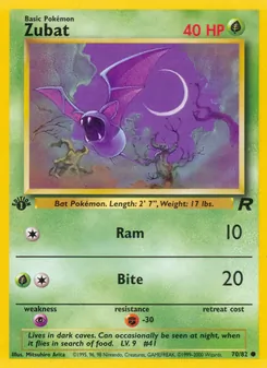 Zubat, Team Rocket, no. 70