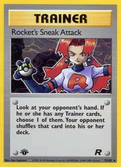 Rocket's Sneak Attack, Team Rocket, no. 72