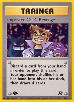 Imposter Oak's Revenge, Team Rocket, no. 76