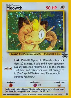Meowth, Wizards Black Star Promos, no. 10