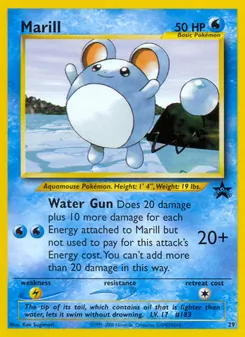 Marill, Wizards Black Star Promos, n° 29
