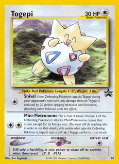Togepi, Wizards Black Star Promos, n° 30