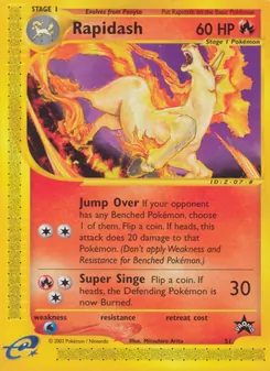 Rapidash, Wizards Black Star Promos, no. 51