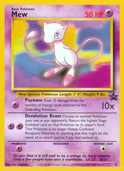 Mew, Wizards Black Star Promos, n° 8