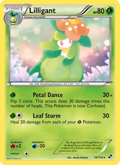 Lilligant, Black & White, no. 10