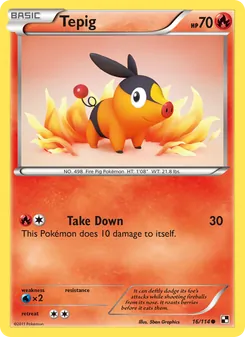 Tepig, Black & White, no. 16