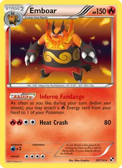 Emboar, Black & White, no. 20