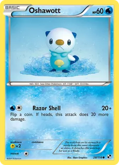 Oshawott, Black & White, no. 28
