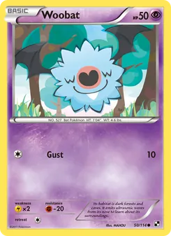 Woobat, Black & White, no. 50